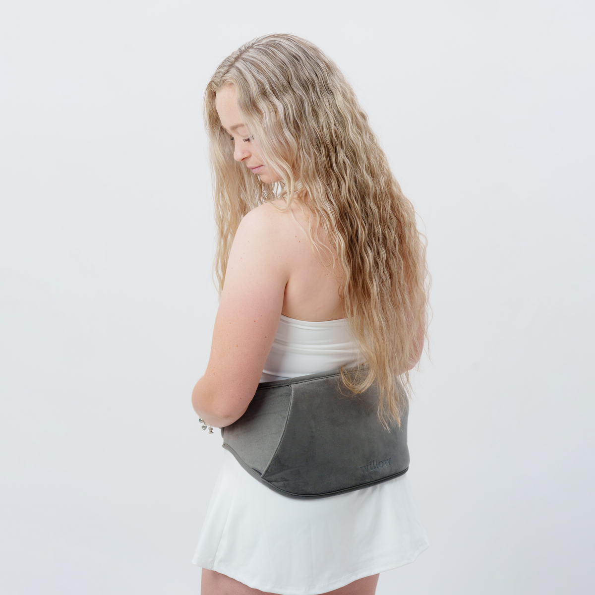 Rechargeable electric hot water bottle with temperature display and adjustable heat